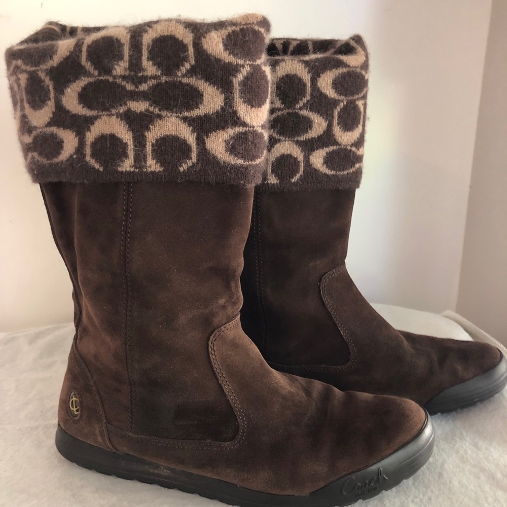 COACH - Brown Suede Boots